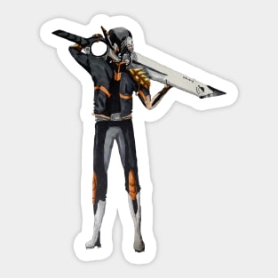 Sci-fi warrior Sticker